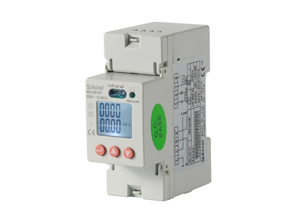 din rail single phase electronic energy meter