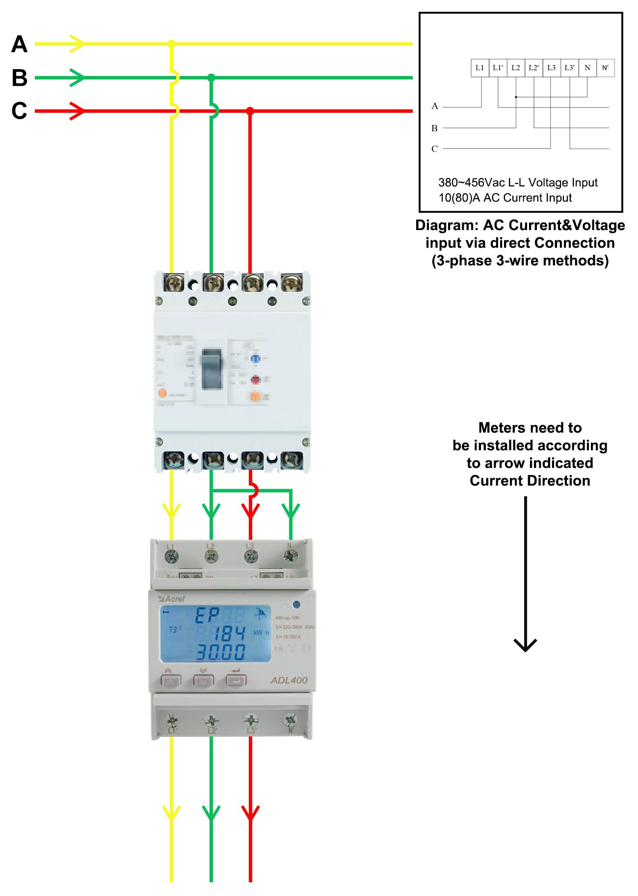 Three Phase Electric Meter Price